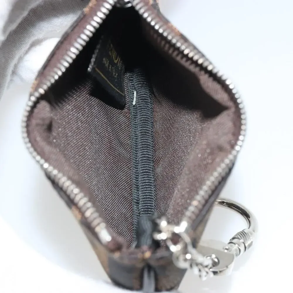 Fendi Zucca Coin Purse Brown